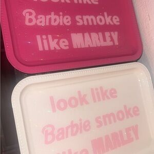 Vibrant Pink and Cream Party Decoration Trays